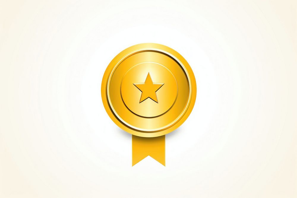 Reward gold logo symbol. AI generated Image by rawpixel.
