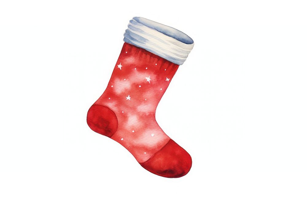 Christmas wool sock christmas white background celebration. AI generated Image by rawpixel.