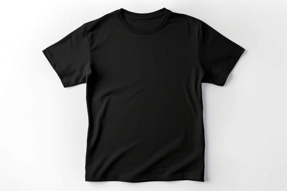 Black t-shirt sleeve white white background. AI generated Image by rawpixel.