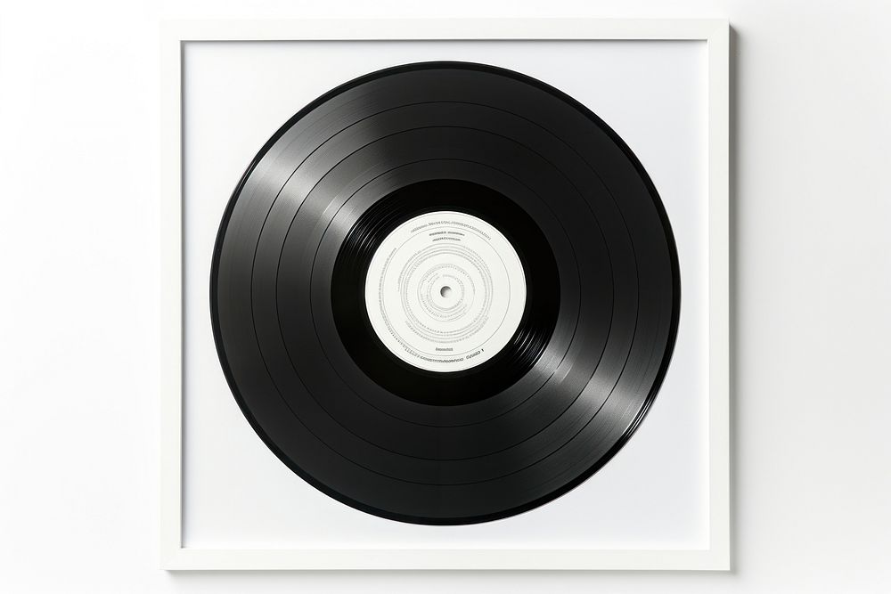 Record album white white background electronics. AI generated Image by rawpixel.