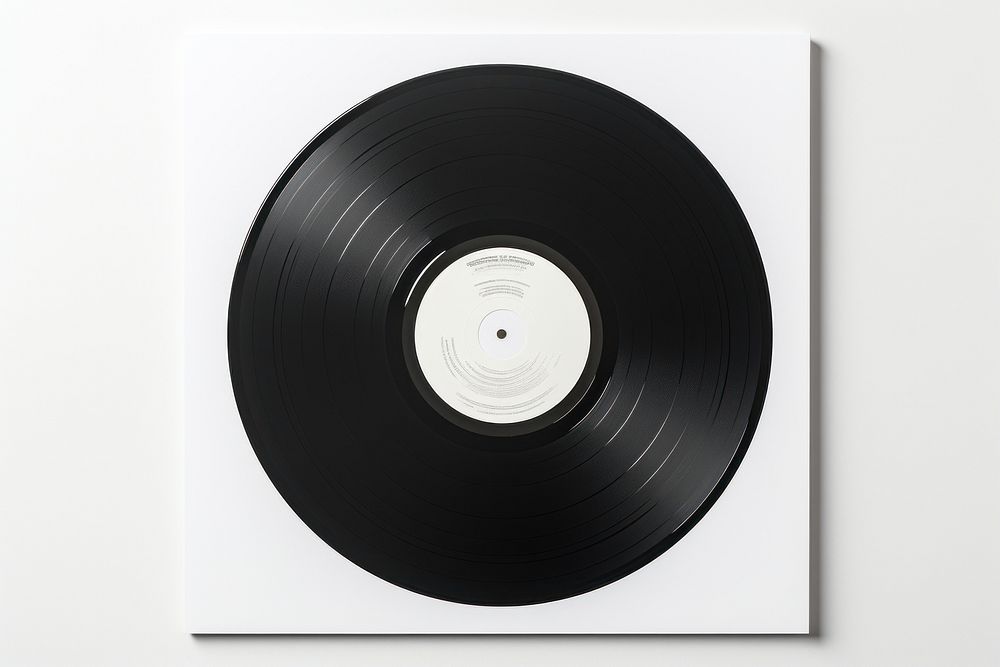 Record album white white background gramophone. AI generated Image by rawpixel.