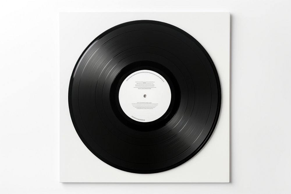 Record album white white background gramophone. AI generated Image by rawpixel.