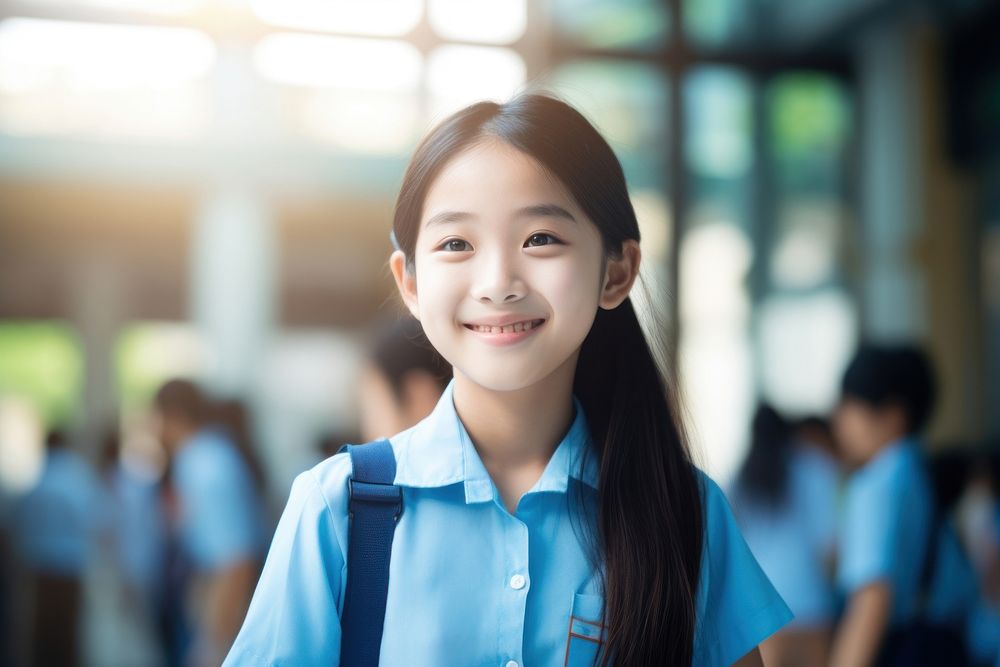 Southeast Asian student school adult child. AI generated Image by rawpixel.