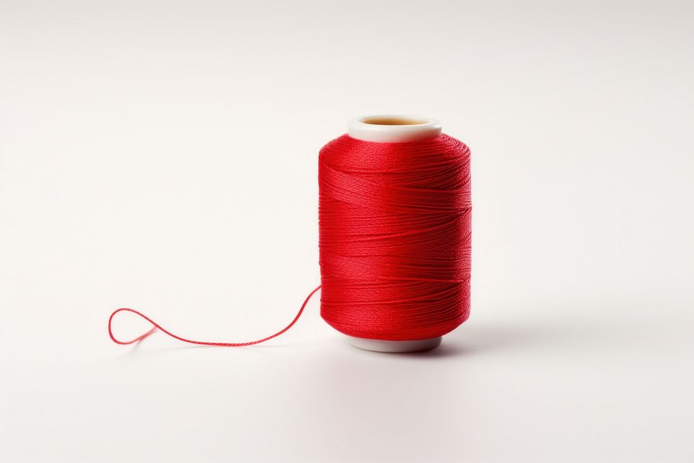 Red thread red white background technology. AI generated Image by rawpixel.