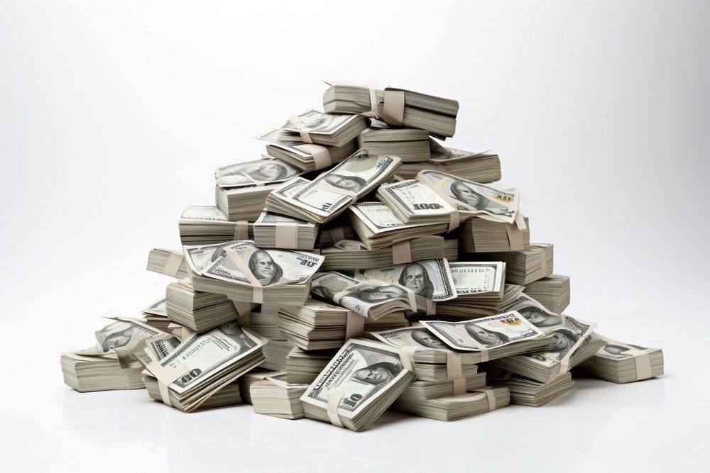 Stack of money backgrounds dollar investment. AI generated Image by rawpixel.