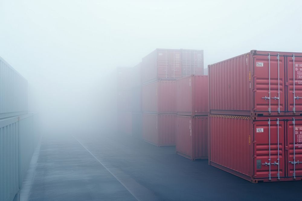 Containers on a cargo ship outdoors architecture backgrounds. AI generated Image by rawpixel.
