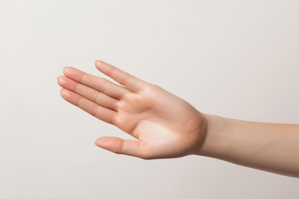 Female hand finger white background gesturing. AI generated Image by rawpixel.