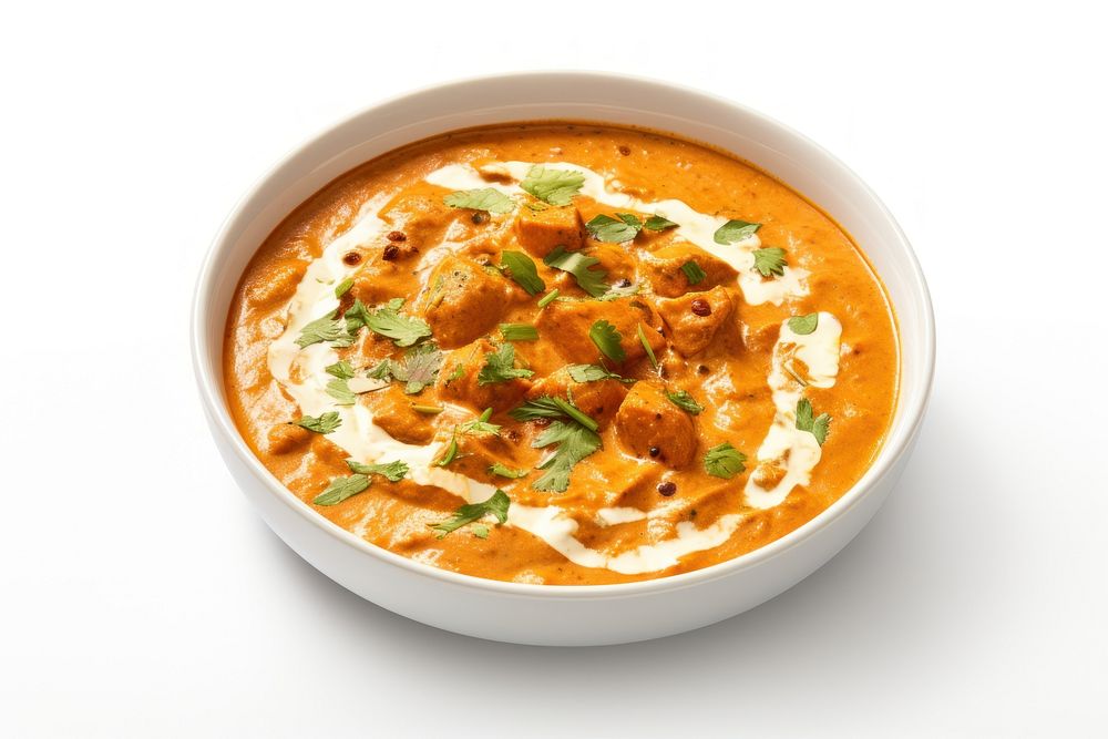 Indian butter chicken curry food meal dish. AI generated Image by rawpixel.