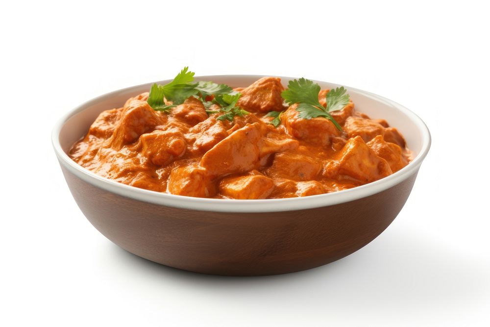 Indian butter chicken curry food meat meal. AI generated Image by rawpixel.