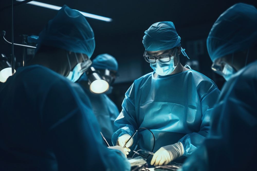 Surgeons doctor adult operating room. AI generated Image by rawpixel.