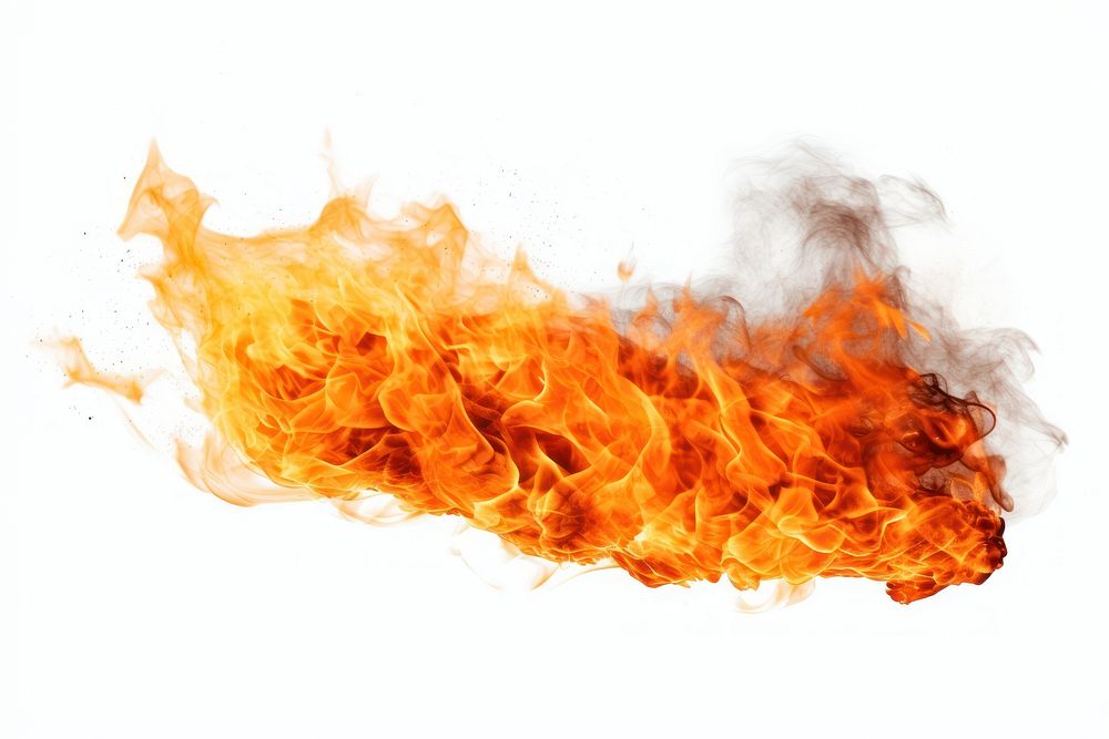 Fire white background explosion exploding. AI generated Image by rawpixel.