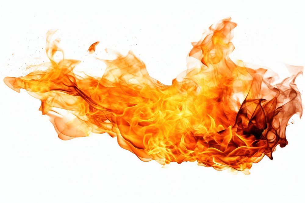 Fire backgrounds white background splattered. AI generated Image by rawpixel.