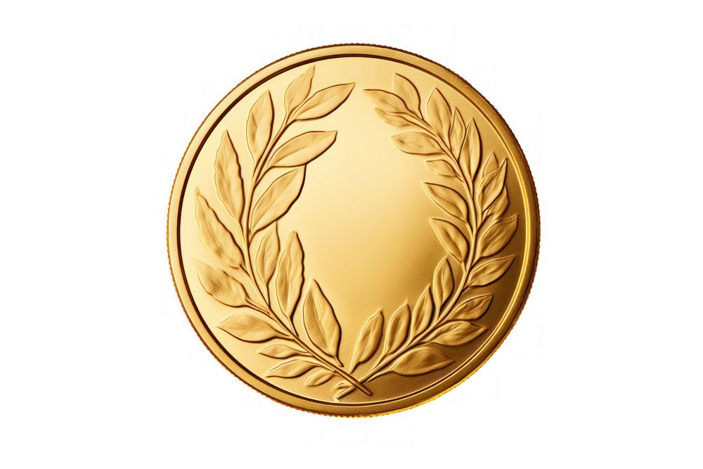Gold coin or medal money metal. AI generated Image by rawpixel.