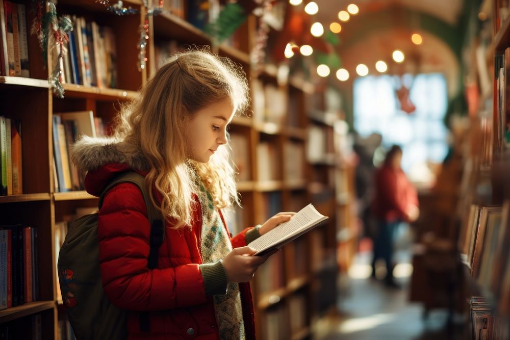 Children choosing book reading library publication. AI generated Image by rawpixel.