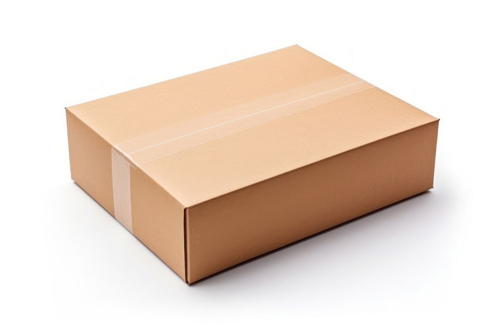 Box cardboard carton white background. AI generated Image by rawpixel.