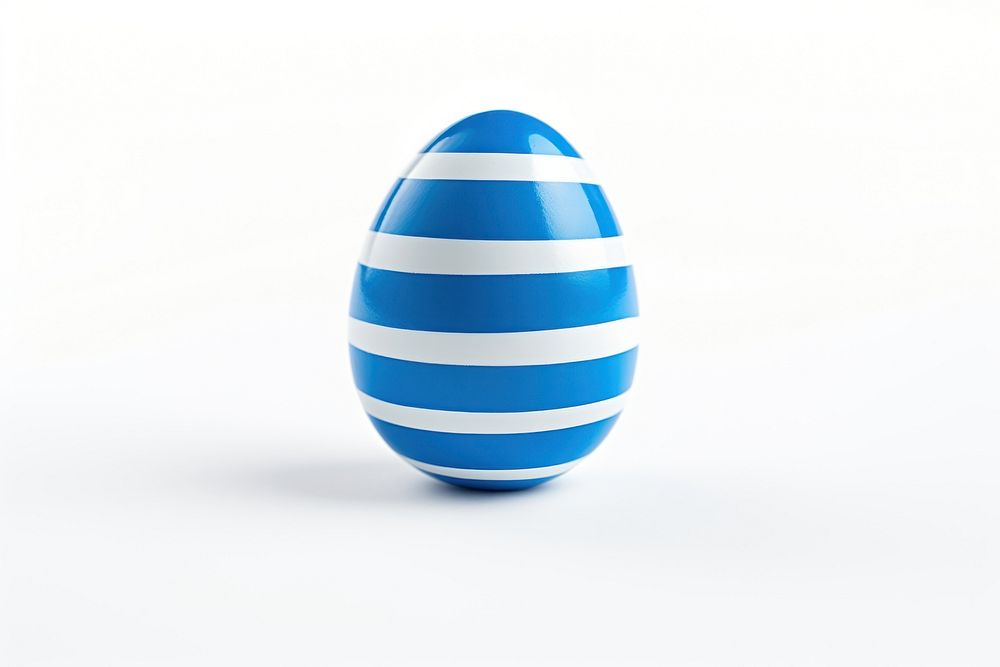 Easter egg blue white background. AI generated Image by rawpixel.