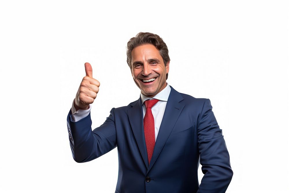Stock market smiling success finger. AI generated Image by rawpixel.