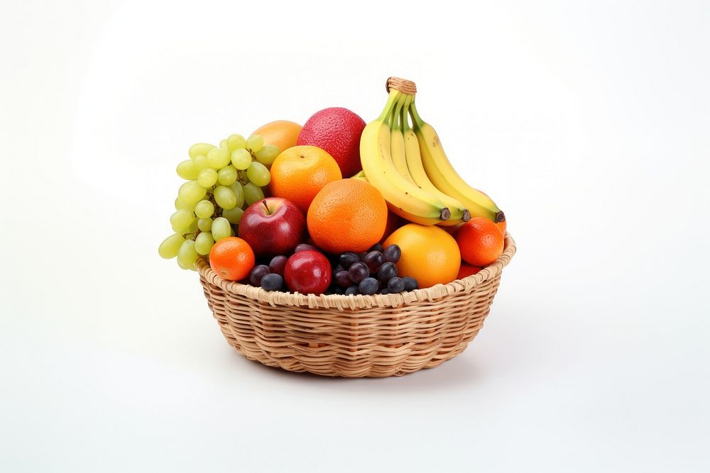 Fruit basket fruit banana apple. AI generated Image by rawpixel.