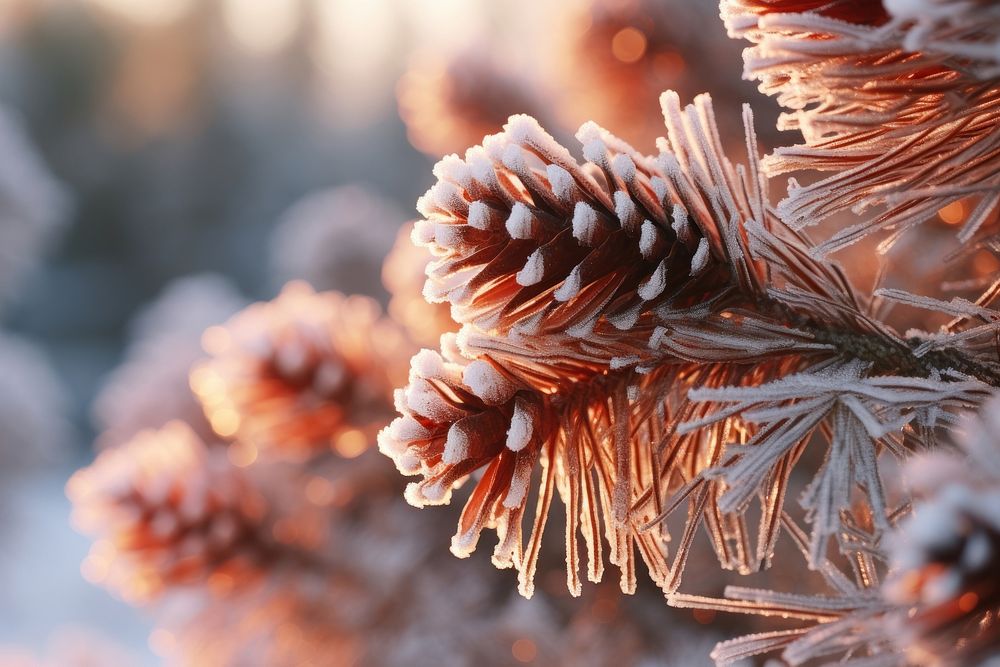 Pine frost outdoors nature. AI generated Image by rawpixel.