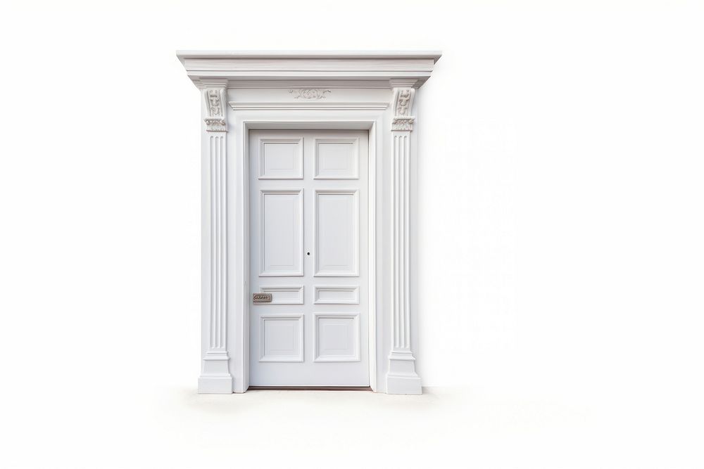 Door white white background architecture. AI generated Image by rawpixel.