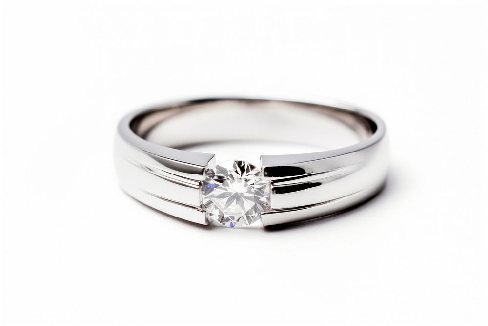 Jewelry diamond silver ring. AI generated Image by rawpixel.