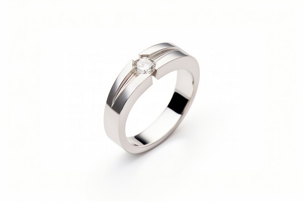Jewelry diamond silver ring. AI generated Image by rawpixel.