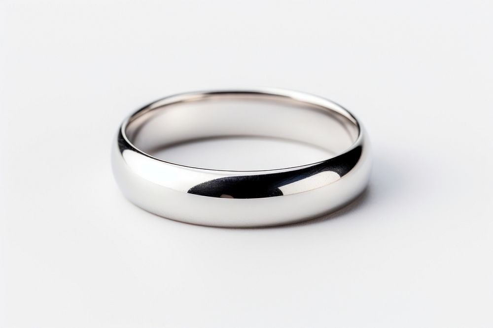 Jewelry silver ring platinum. AI generated Image by rawpixel.