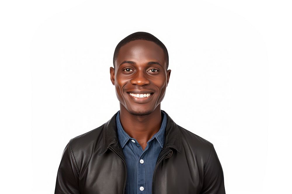 Black people portrait smiling adult. AI generated Image by rawpixel.