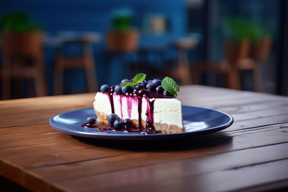 Cake cheesecake dessert berry. AI generated Image by rawpixel.