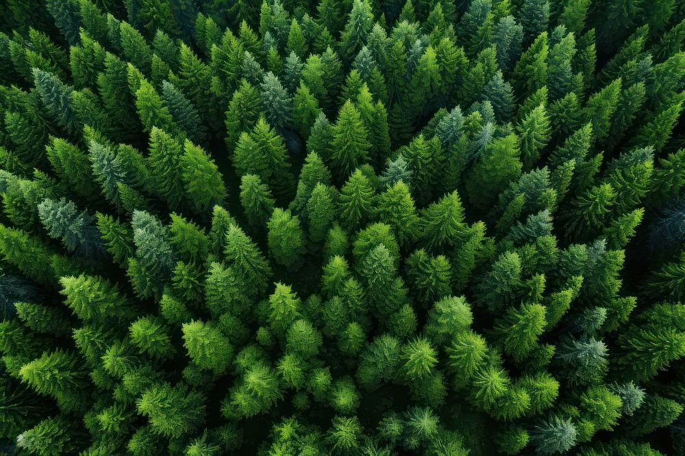 Pine forest tree outdoors. AI generated Image by rawpixel.