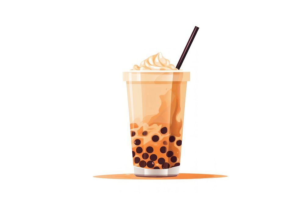 Bubble tea dessert drink food. AI generated Image by rawpixel.