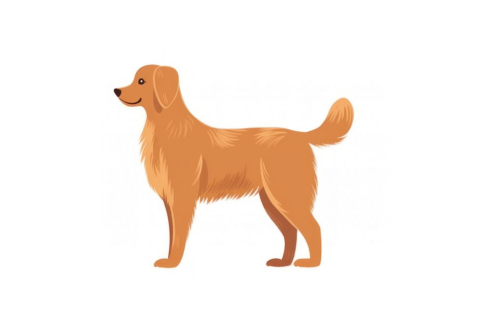 Golden retriever animal mammal pet. AI generated Image by rawpixel.