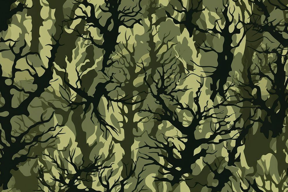 Tree camouflage pattern backgrounds plant vegetation. AI generated Image by rawpixel.