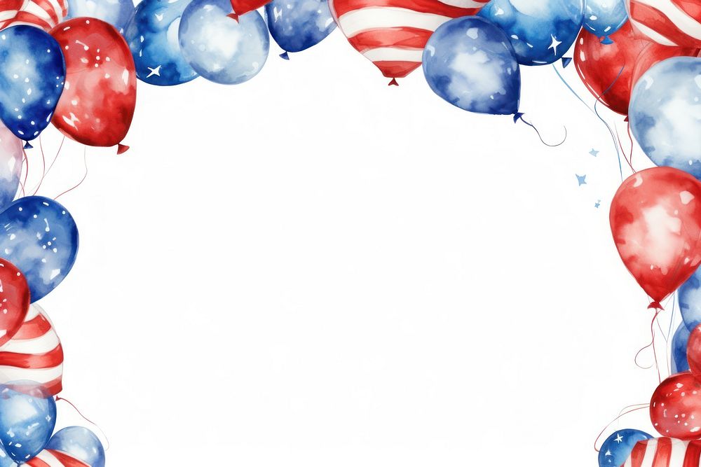 Balloon celebration backgrounds patriotism. AI generated Image by rawpixel.