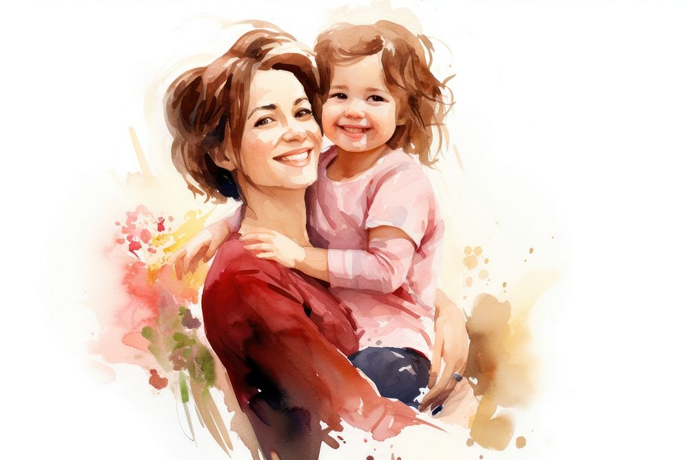 Mother portrait smiling happy. AI generated Image by rawpixel.