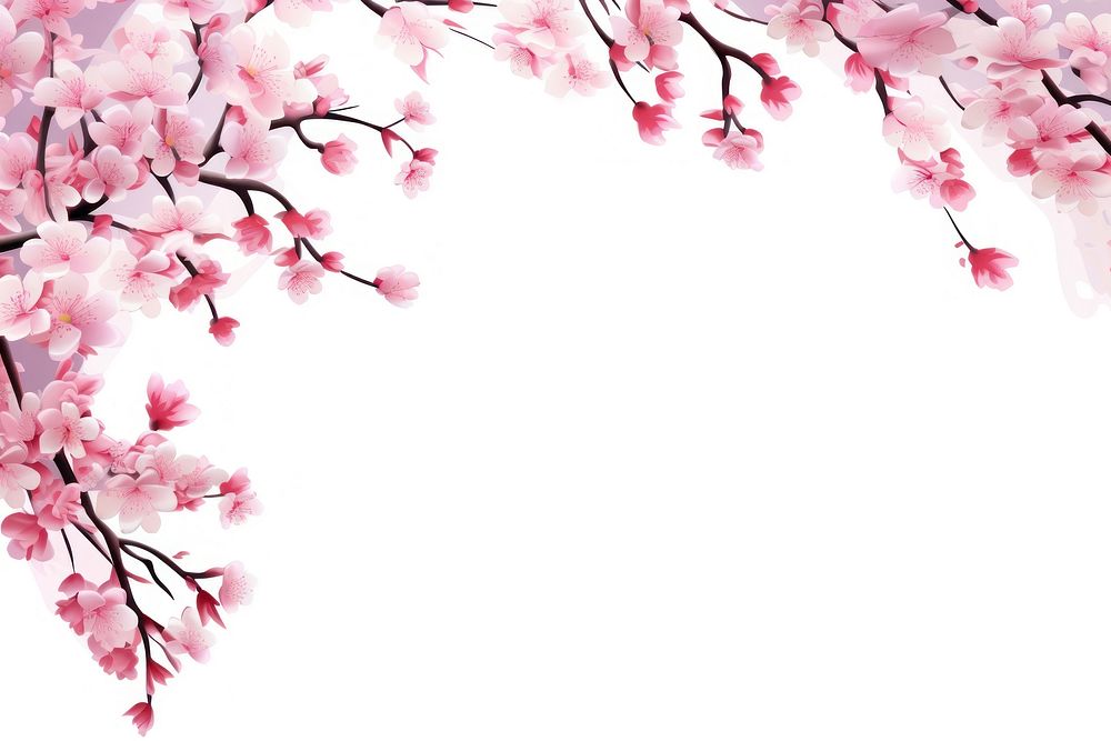 Cherry blossom backgrounds branch flower. AI generated Image by rawpixel.