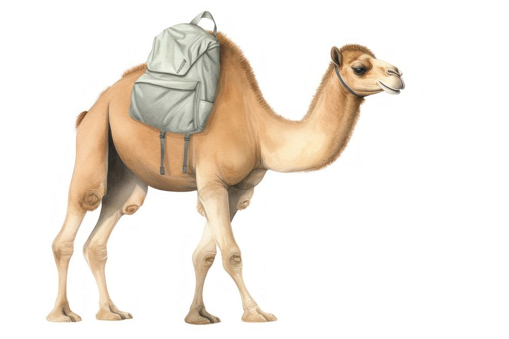 Camel cartoon animal mammal. AI generated Image by rawpixel.