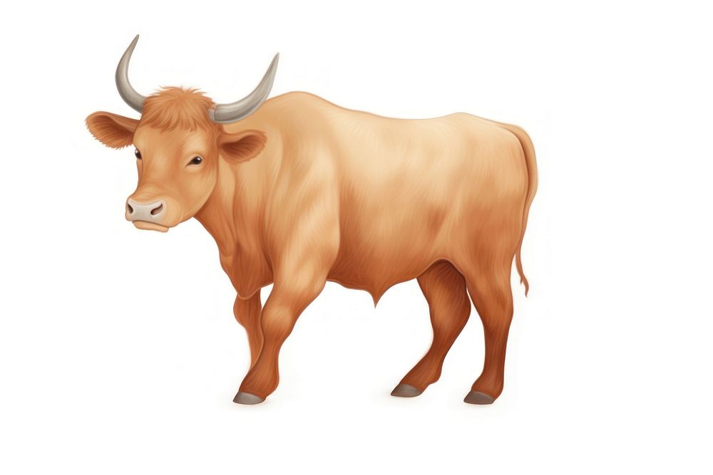 Livestock cattle mammal animal. AI generated Image by rawpixel.