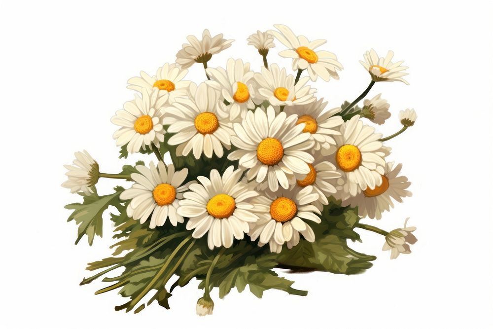 Daisy flower plant herbs. AI generated Image by rawpixel.