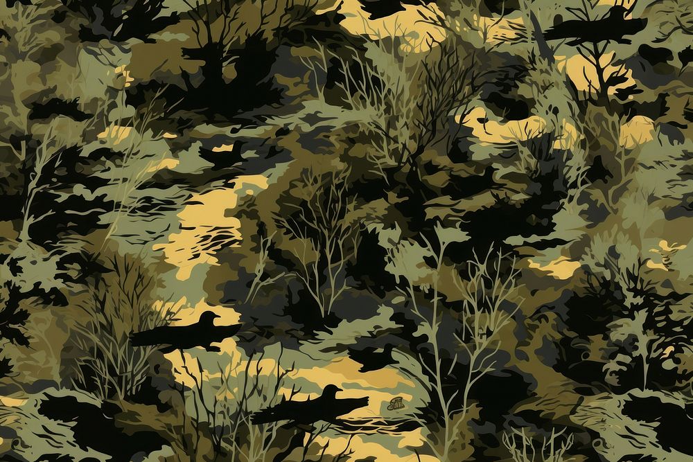 Duck Hunter camouflage pattern backgrounds plant tranquility. 