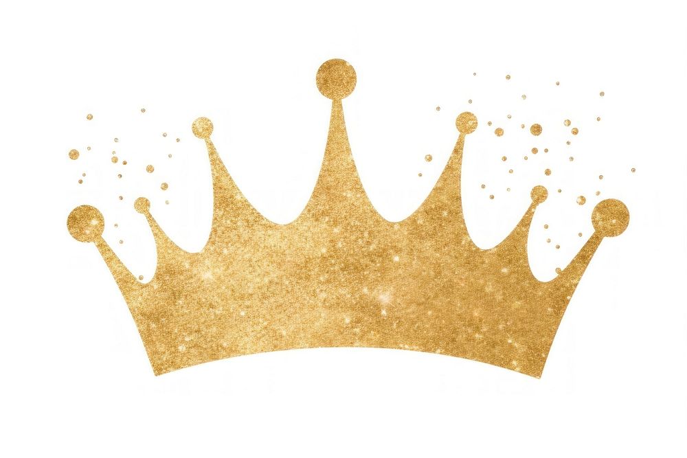 Crown crown glitter gold. AI generated Image by rawpixel.