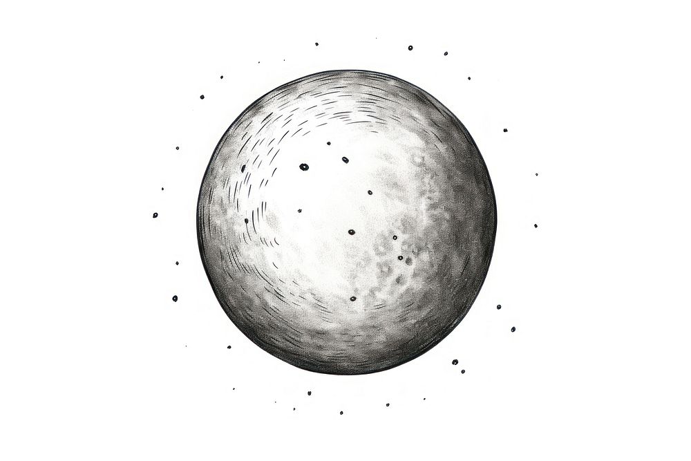 Full moon astronomy sphere space. AI generated Image by rawpixel.