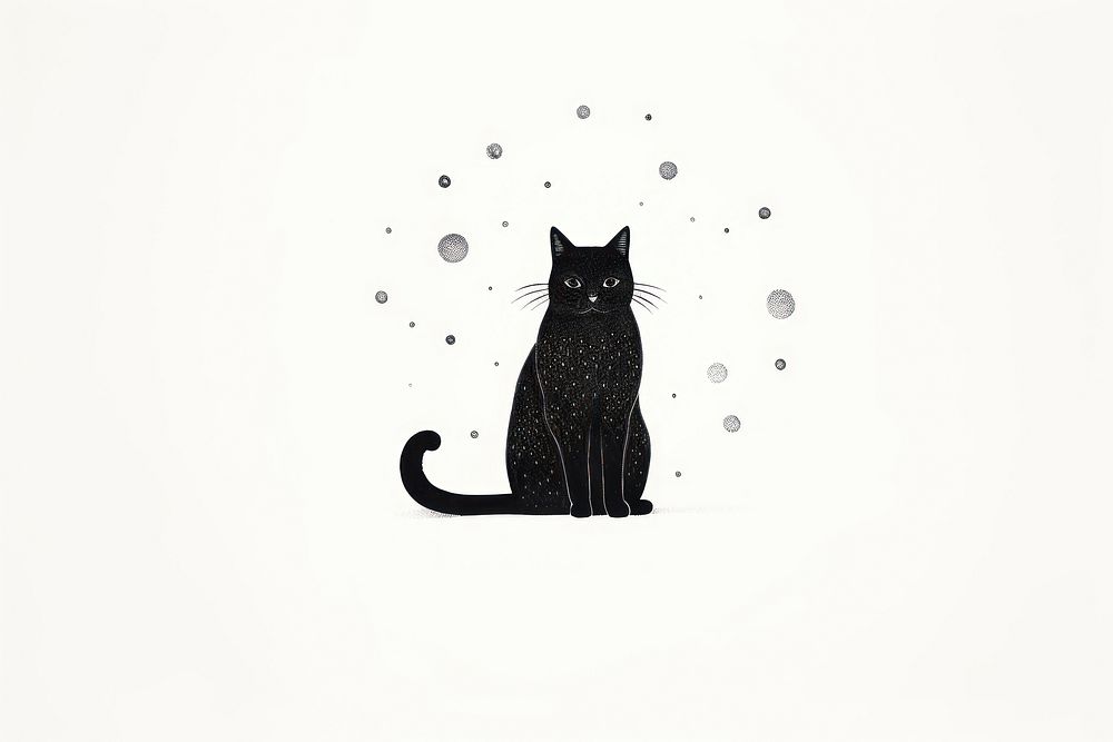 Black cat animal mammal pet. AI generated Image by rawpixel.