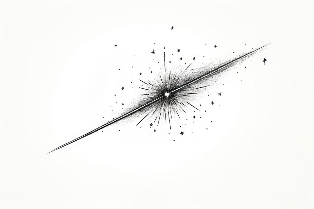 Shooting star fireworks line transportation. AI generated Image by rawpixel.