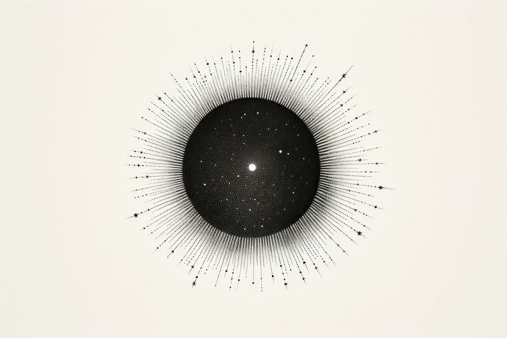 Eclipse astronomy space darkness. AI generated Image by rawpixel.
