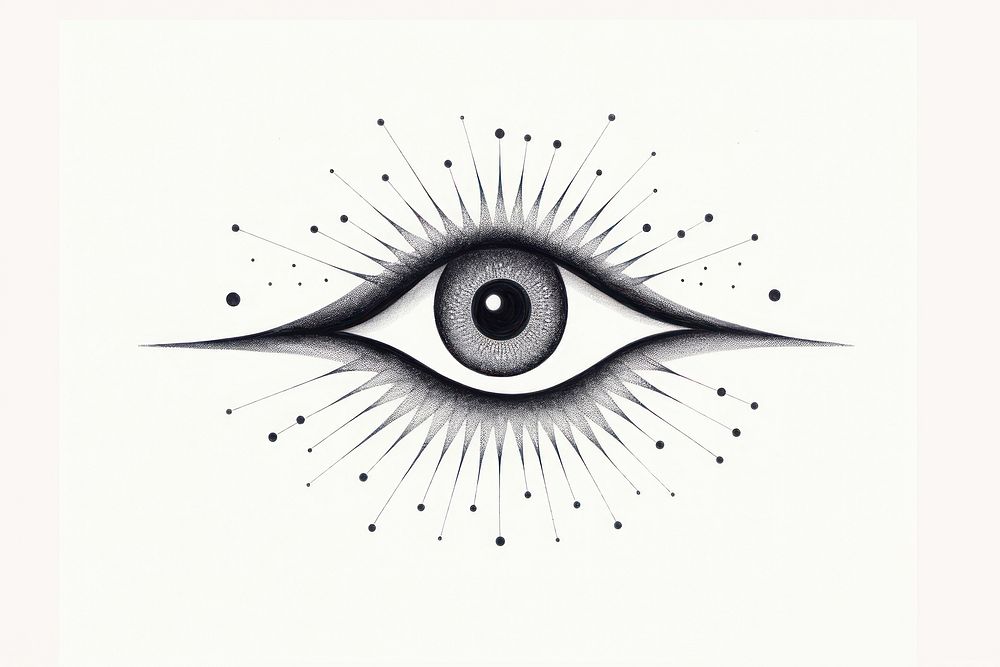 Third eye drawing sketch line. AI generated Image by rawpixel.