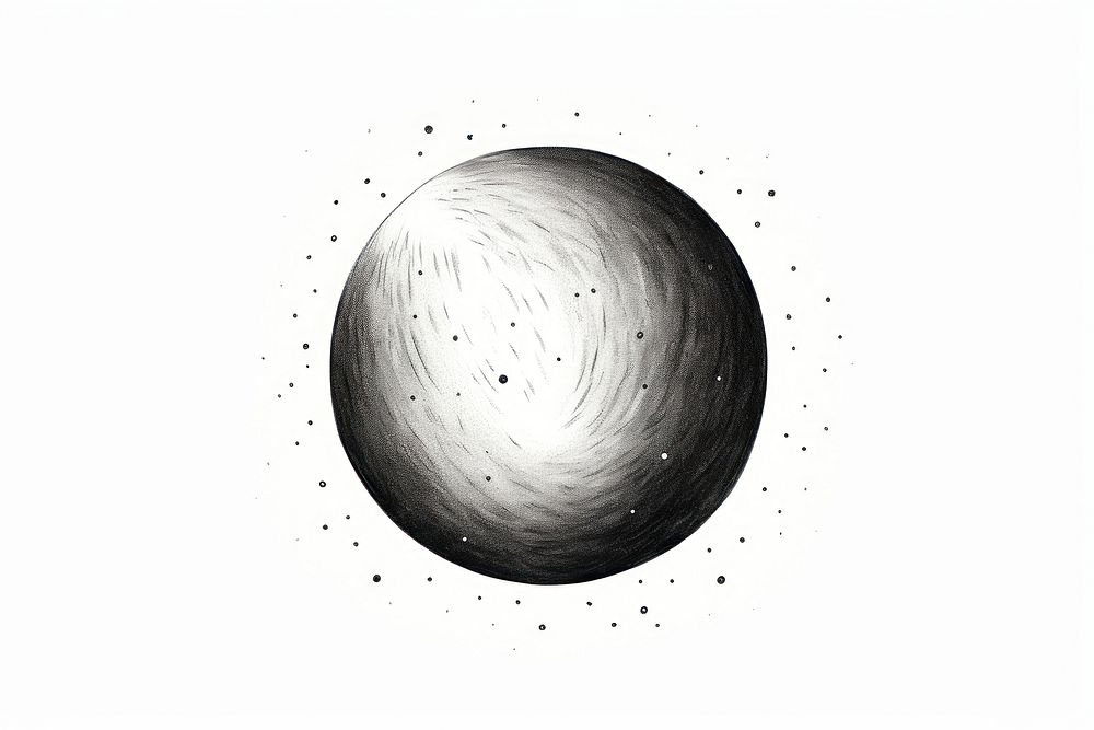 Full moon sphere space art. AI generated Image by rawpixel.