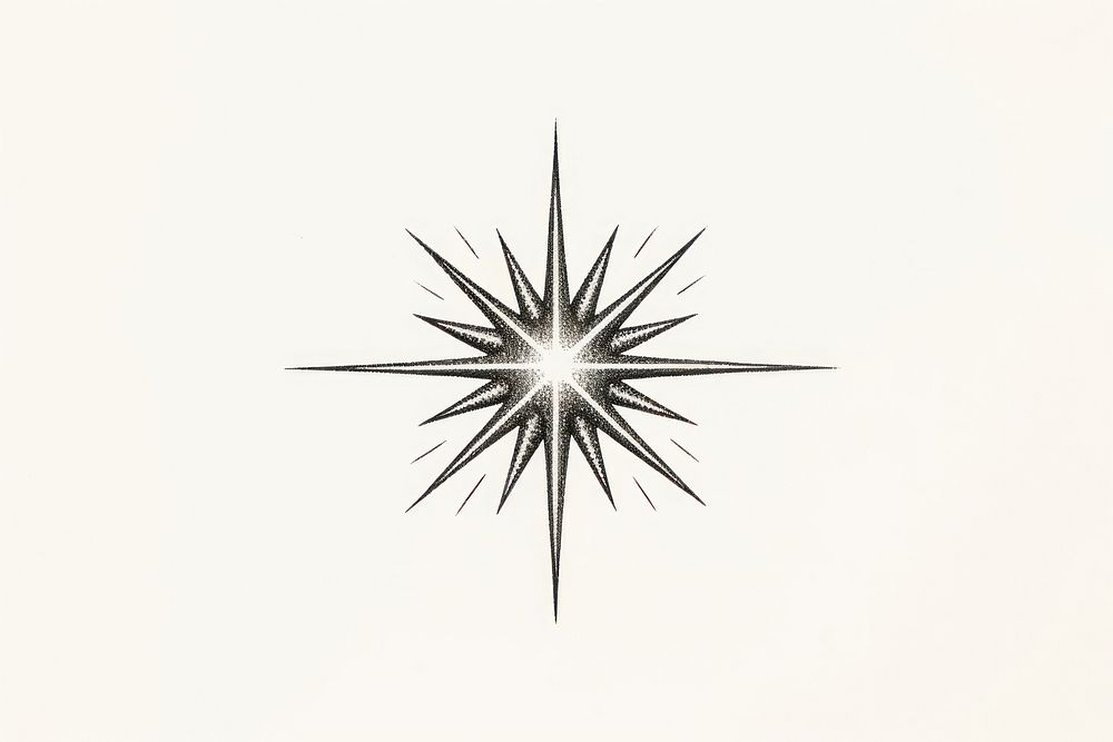 Star line creativity echinoderm. AI generated Image by rawpixel.