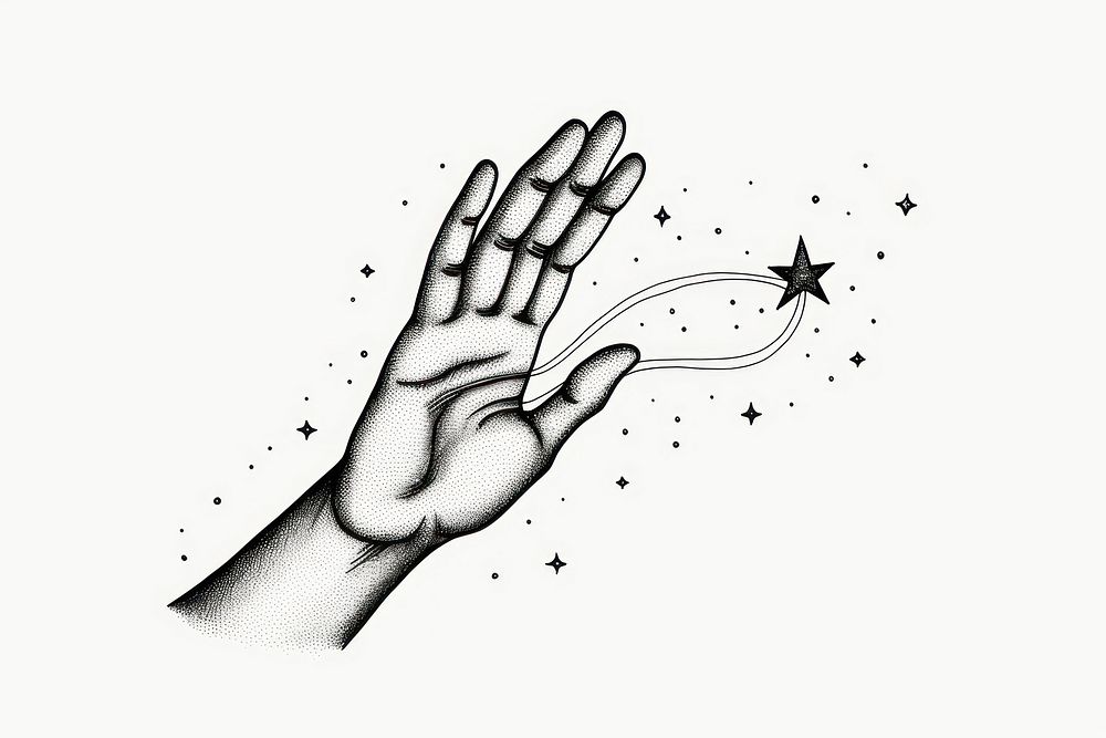 Magic hand drawing finger. AI generated Image by rawpixel.
