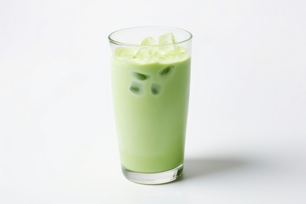 Green tea milk smoothie juice drink. AI generated Image by rawpixel.